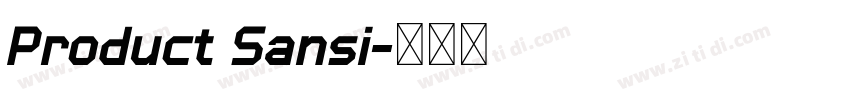 Product Sansi字体转换